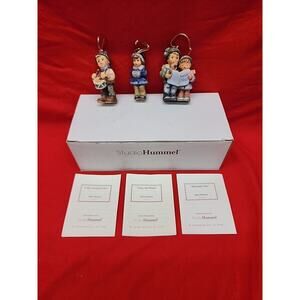 3 Berta Hummel Goebel Christmas Ornament Drummer Boy, Snug & Warm, Heavenly Trio